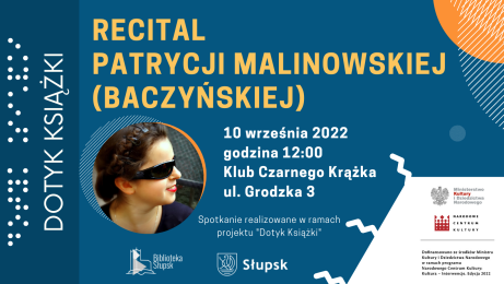 plakat informacyjny dot. recitalu Patrycji Malinowskiej (Baczyńskiej)