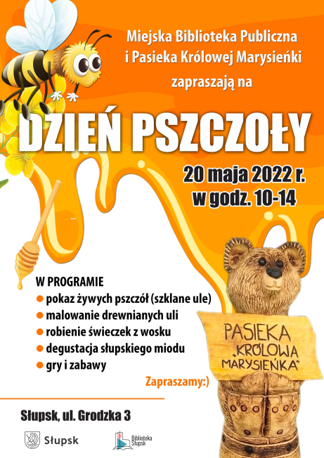 plakat informacyjny dot. wydarzenia z okazji Dnia Pszczół