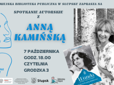 plakat informacyjny dot. spotkania z Anną Kamińską